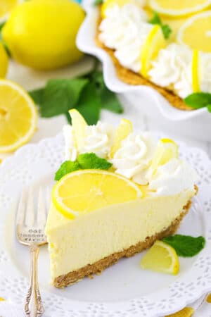 Lemon Mascarpone Cream Pie Recipe | Homemade Lemon Cream Pie