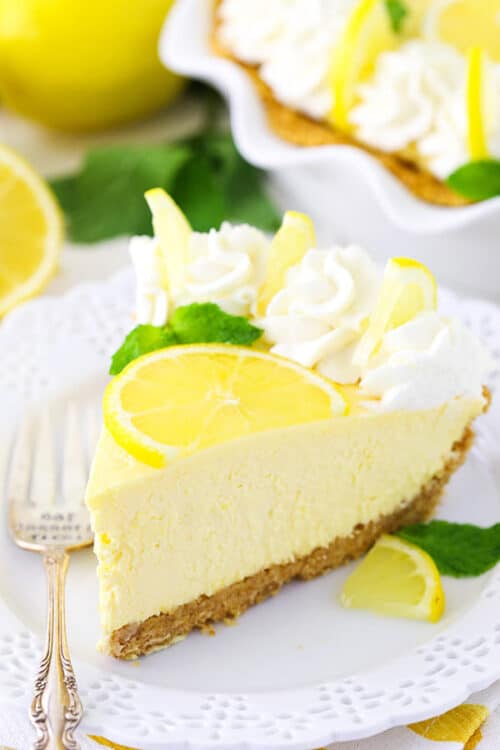 Lemon Mascarpone Cream Pie Recipe | Homemade Lemon Cream Pie