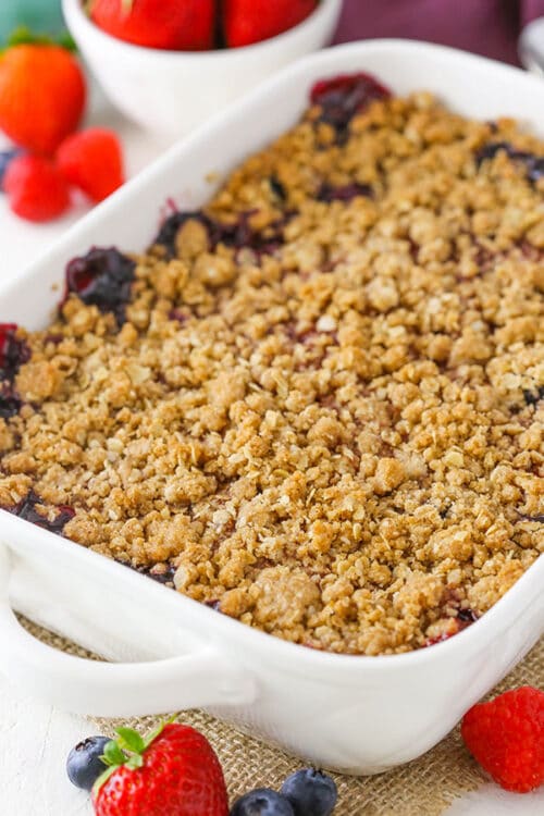 Triple Berry Crisp | Delicious Summer Dessert Recipe