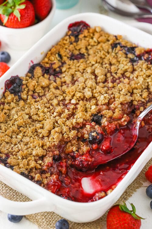 Triple Berry Crisp | Delicious Summer Dessert Recipe