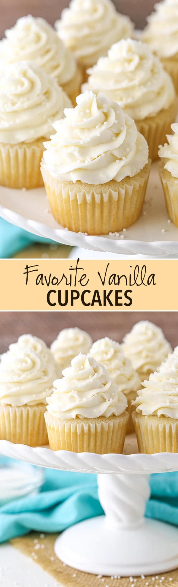 Fluffy & Moist Vanilla Cupcakes Recipe | Easy Cupcakes + Frosting Recipe