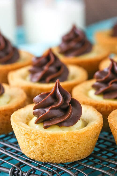 Boston Cream Pie Cookie Cups Recipe | Easy Boston Cream Dessert