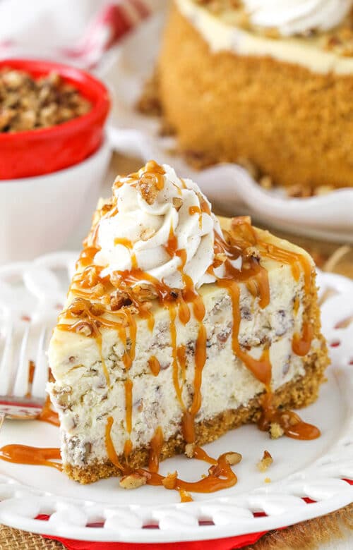 Browned Butter Pecan Cheesecake - Life Love And Sugar