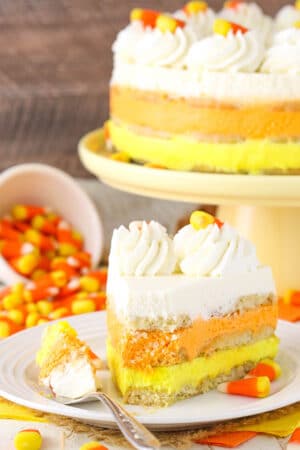 Candy Corn Icebox Cake Recipe | Easy Halloween Dessert Idea