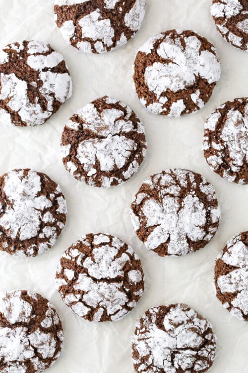 Chocolate Crinkle Cookies Recipe | Life Love & Sugar