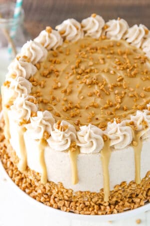 Bourbon Spice Toffee Layer Cake | The Best Homemade Cake For a Party