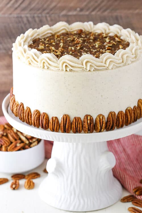 Pecan Pie Layer Cake | Amazing Thanksgiving Dessert Idea