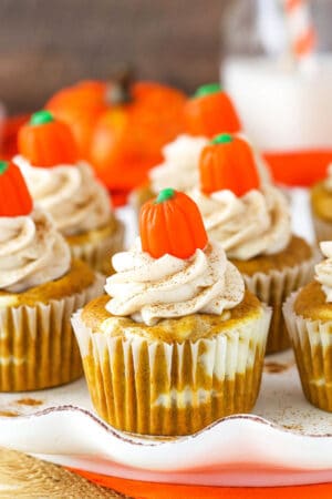 Pumpkin Cheesecake Cupcakes | Life, Love & Sugar