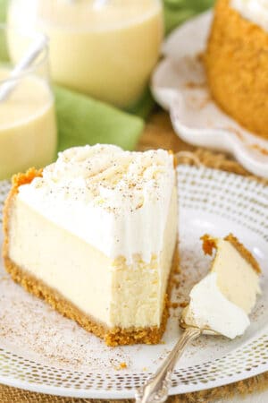 Easy Eggnog Cheesecake Recipe | The Best Holiday Dessert Idea