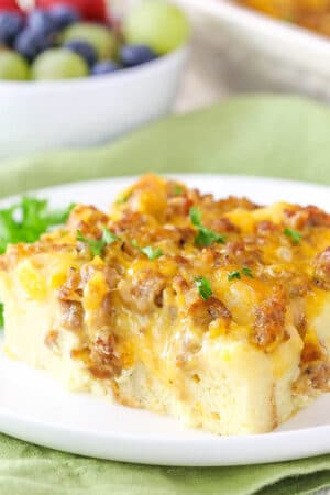 Sausage and Egg Breakfast Casserole Recipe | Life, Love and Sugar