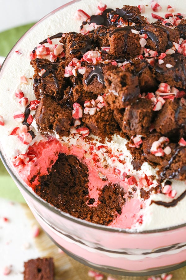 Peppermint Cheesecake Brownie Trifle Life Love And Sugar