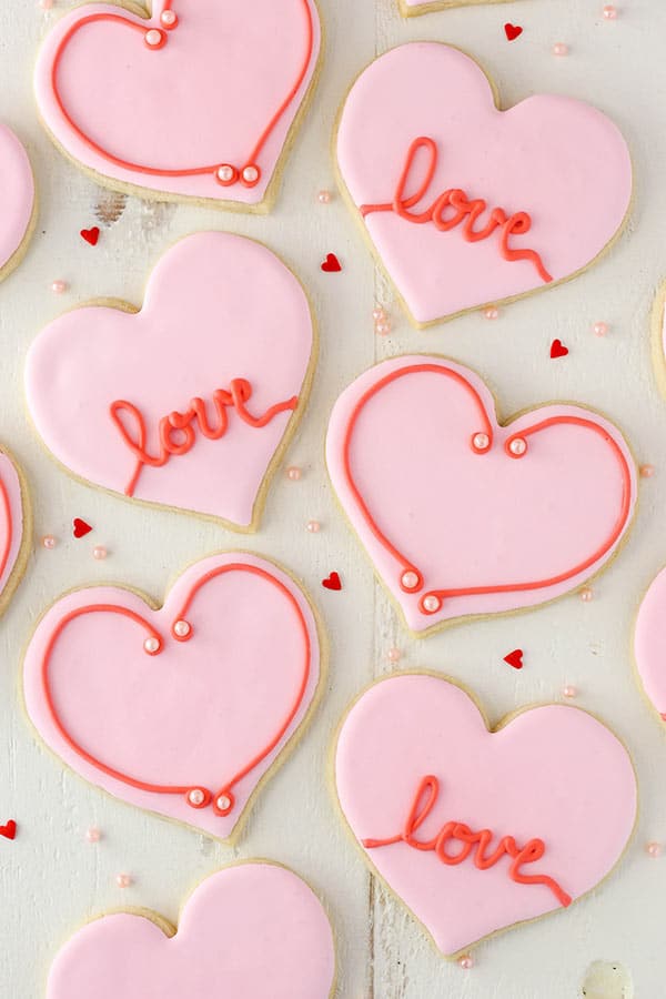 Easy Heart-Shaped Cutout Sugar Cookies | Valentine's Day Recipe