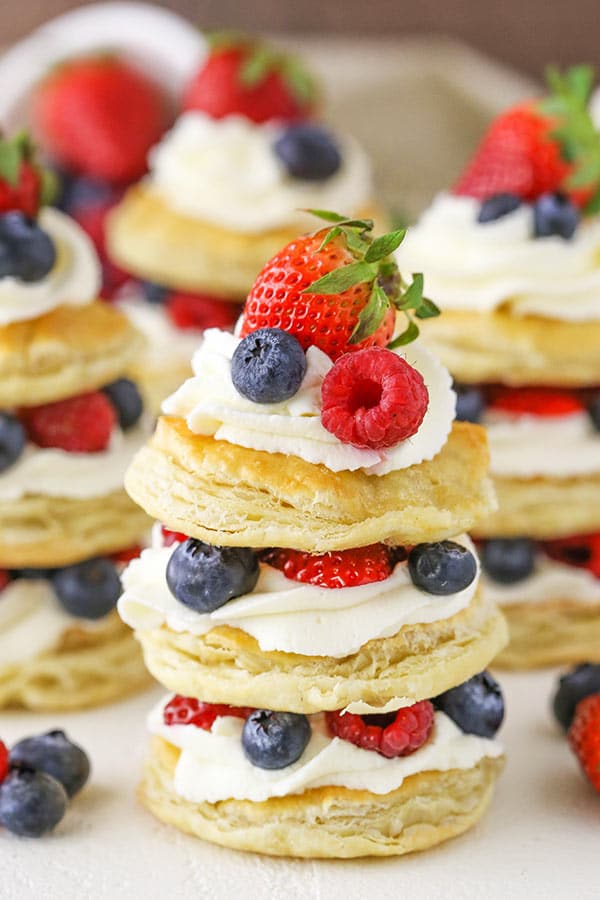 Mini Berries Cream Puff Pastry Cakes Easy Easter Dessert Recipe