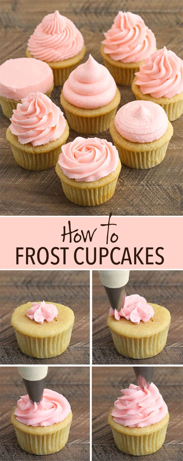 how to pipe icing onto cupcakes