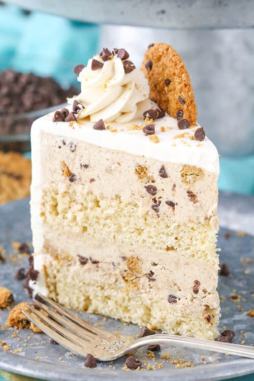 Oatmeal Chocolate Chip Cookie Ice Cream Cake - Summer Dessert Idea