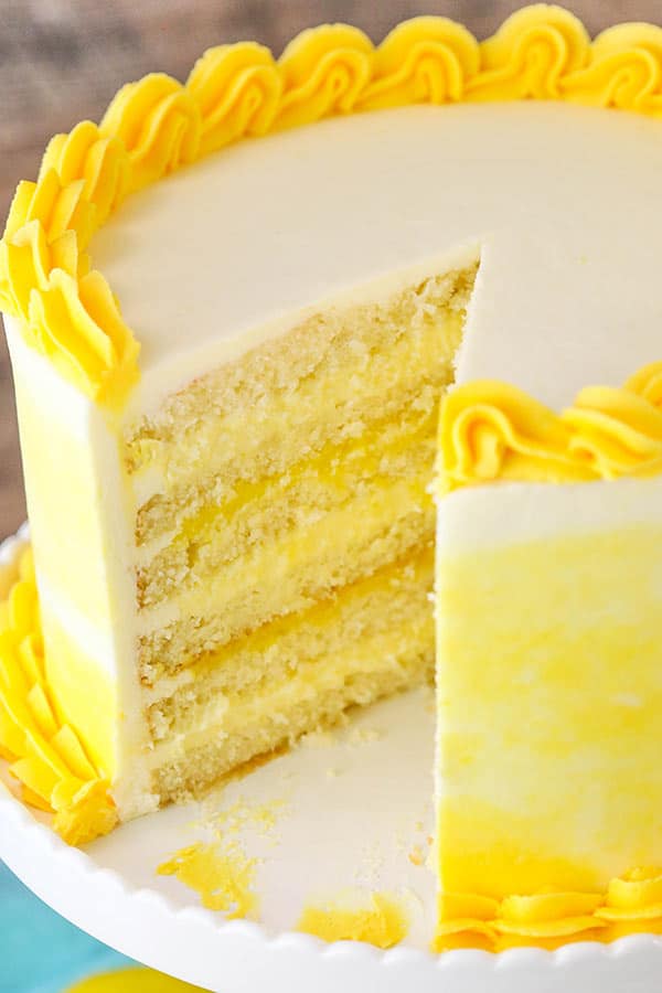 4 INGREDIENT LEMON CAKE (NO BUTTER, OIL OR MILK) - Kirbie's Cravings