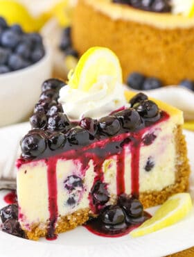 Double Blueberry Lemon Cheesecake - Blue Bowl