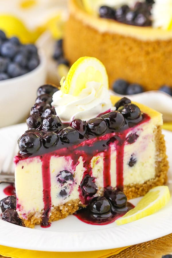 Baked blueberry cheesecake with blueberry compote | Sainsbury`s Magazine