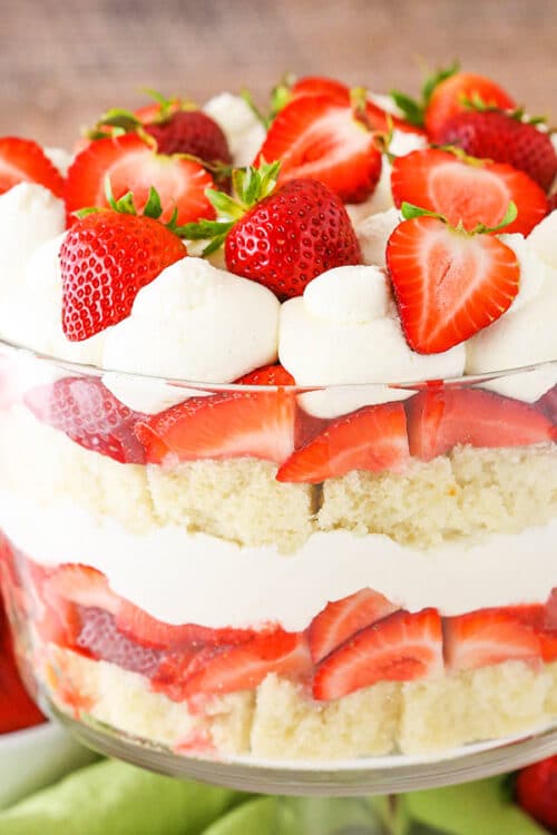 Strawberry Shortcake Trifle Recipe Life, Love and Sugar