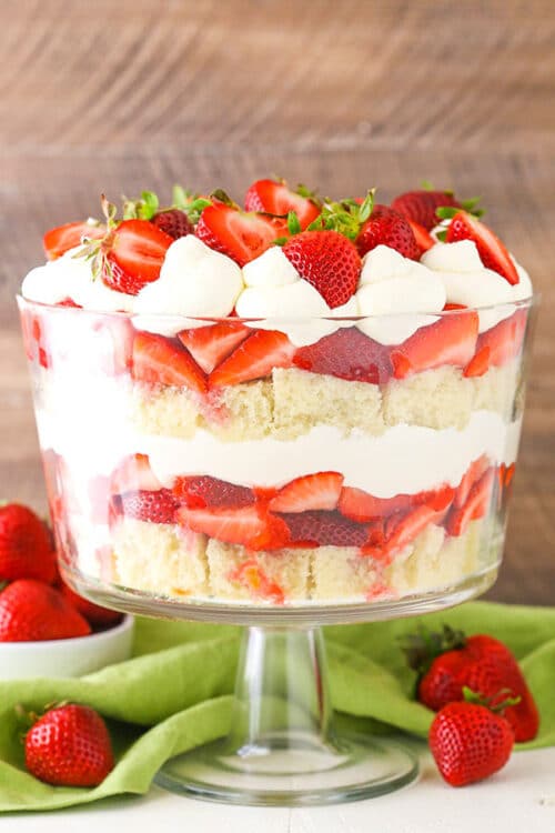 Strawberry Shortcake Trifle Recipe Life, Love and Sugar