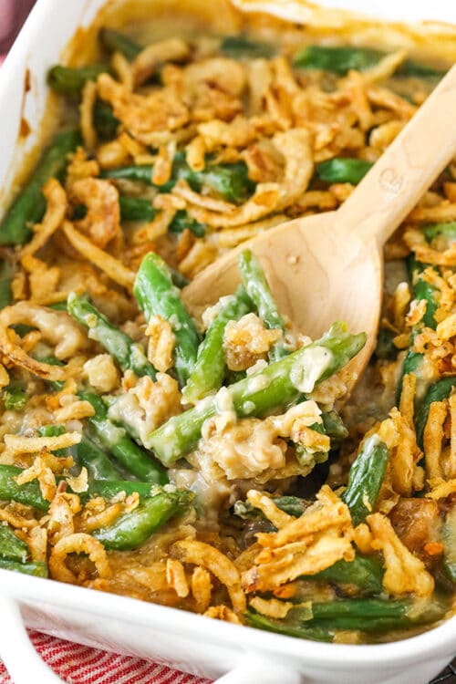 Classic Green Bean Casserole - Life Love and Sugar