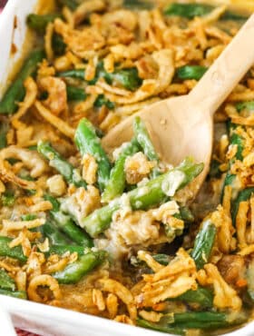 Easy Campbell's Green Bean Casserole | Life Love and Sugar
