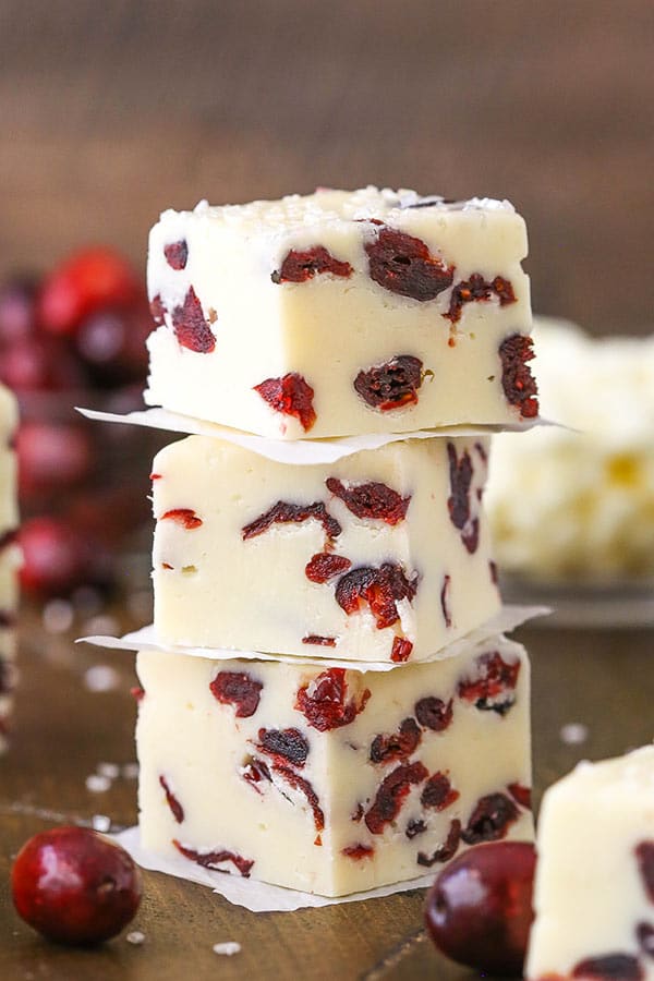 Easy White Chocolate Cranberry Fudge | Meals
