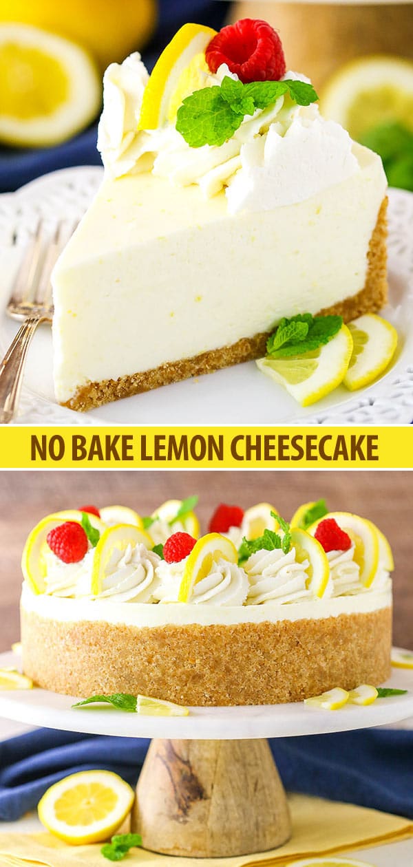No Bake Lemon Cheesecake Recipe | Easy No Bake Cheesecake