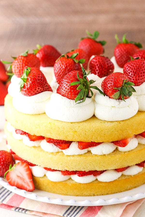 Easy Strawberry Shortcake Cake Recipe Life Love And Sugar