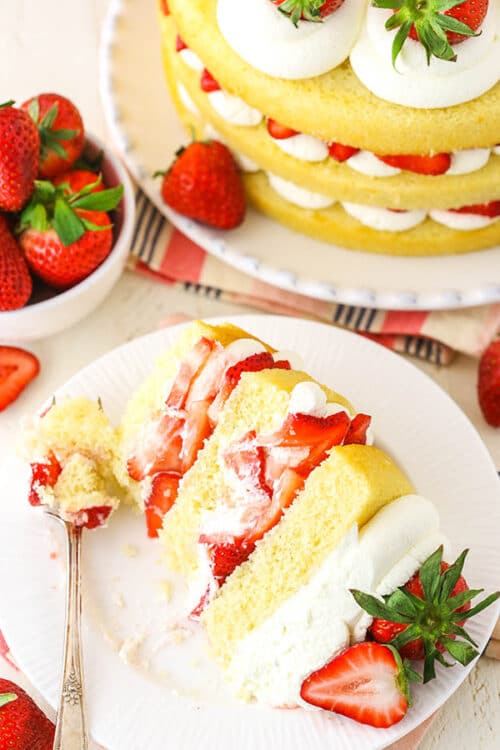 Easy Strawberry Shortcake Cake Recipe | Life Love and Sugar