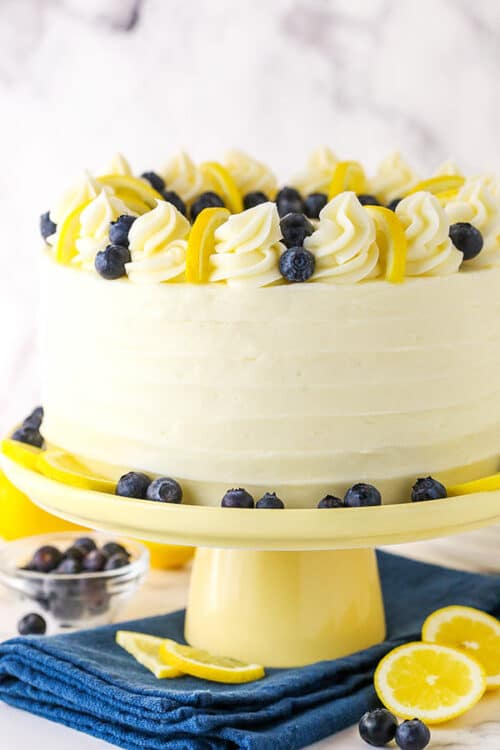 Lemon Blueberry Layer Cake | Live, Love and Sugar