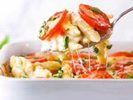 Tomato Basil Macaroni and Cheese