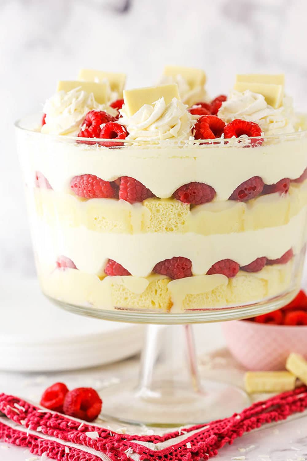White Chocolate Raspberry Trifle Recipe | Easy No-Bake Holiday Dessert
