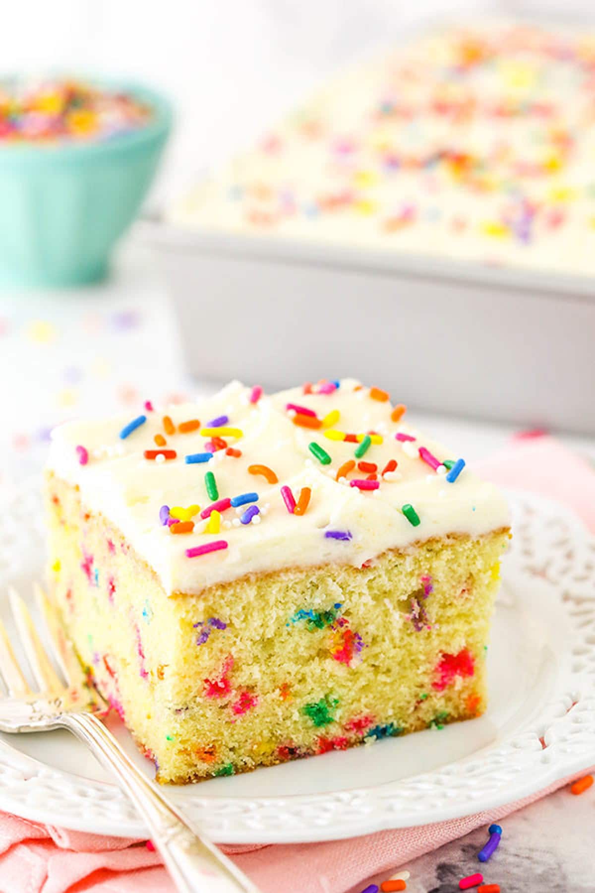Moist Homemade Funfetti Cake | Easy Birthday Cake Recipe