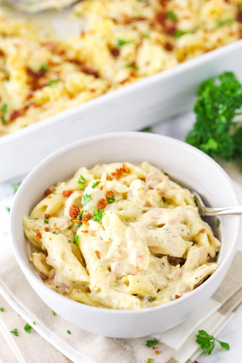 Chicken Bacon Ranch Casserole Recipe | Life Love & Sugar