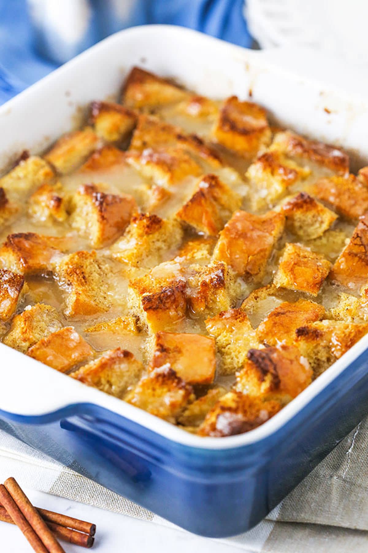 What is bread pudding made from?