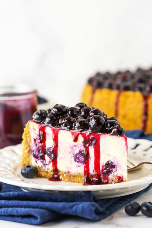 Easy Blueberry Cheesecake Recipe | Life, Love and Sugar