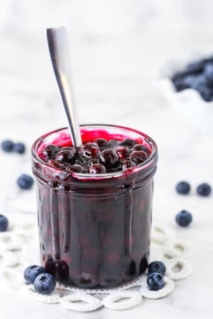 Easy Homemade Blueberry Sauce Recipe | Life Love & Sugar