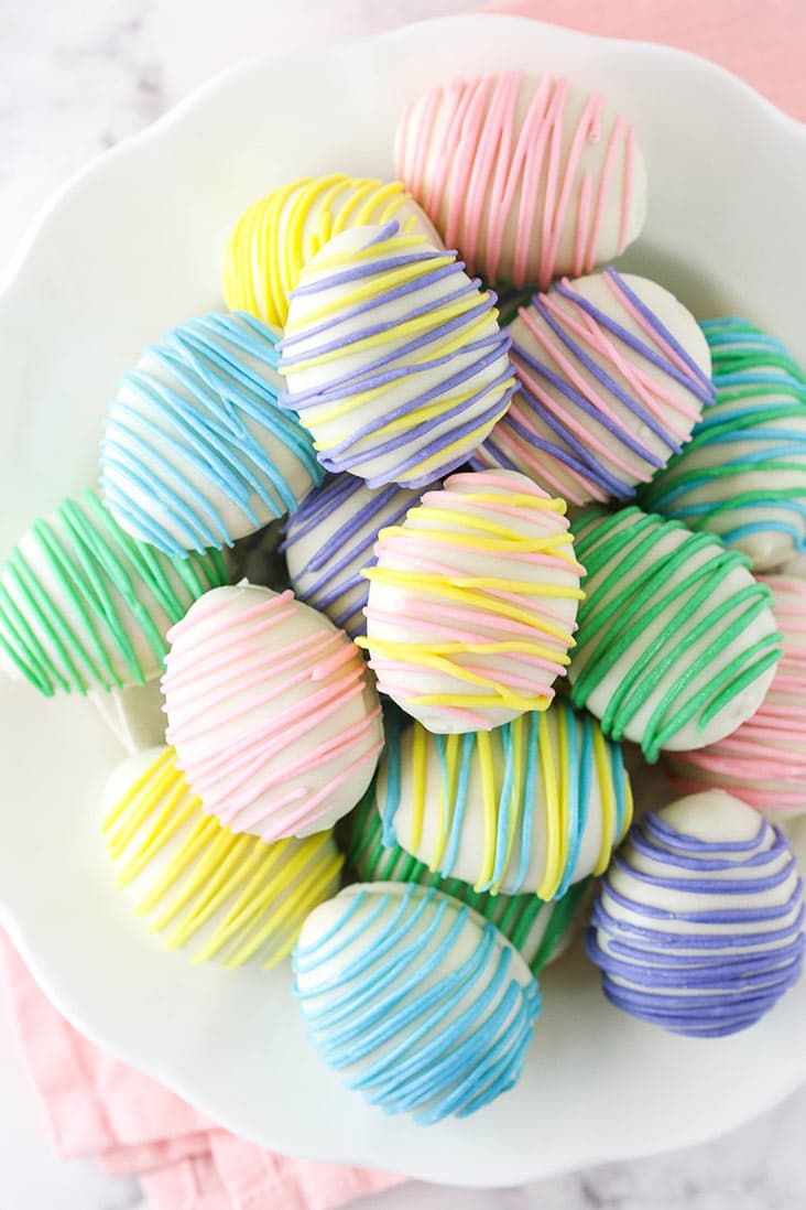 Easter Egg Oreo Cookie Balls - Life Love and Sugar