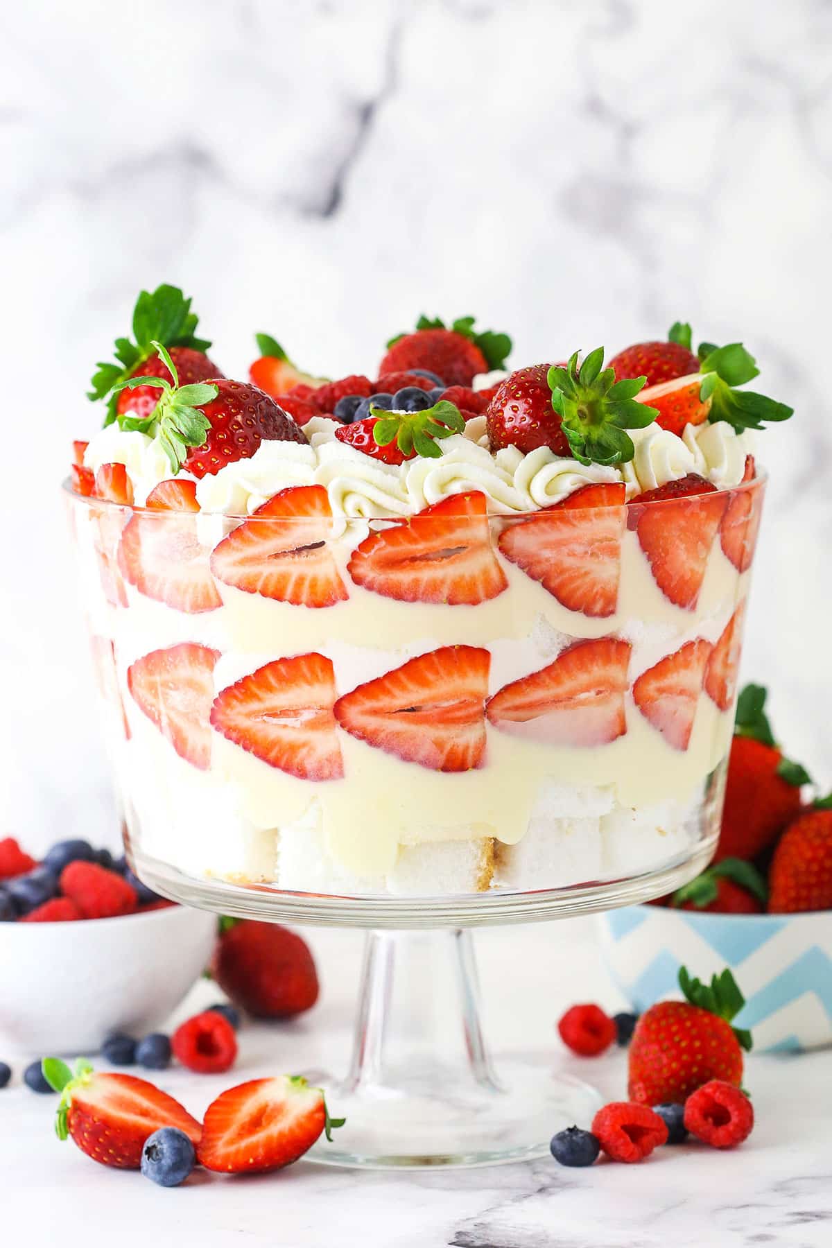 Patriotic Trifle Recipe - The Girl Who Ate Everything