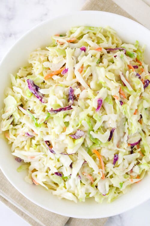 Easy Classic Coleslaw Recipe l Life Love and Sugar