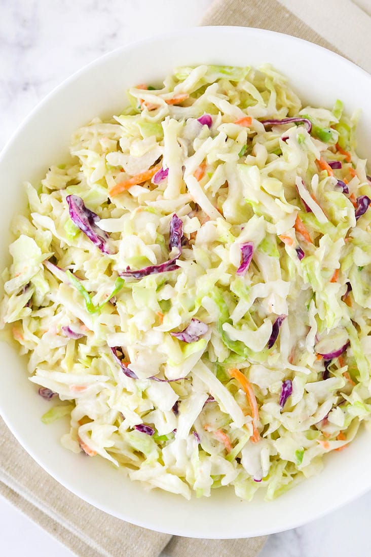 Easy Classic Coleslaw Recipe l Life Love and Sugar