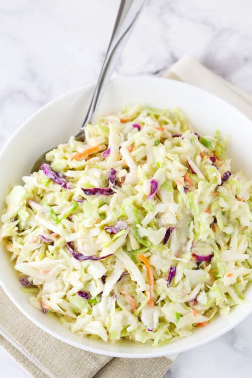 Easy Classic Coleslaw Recipe l Life Love and Sugar