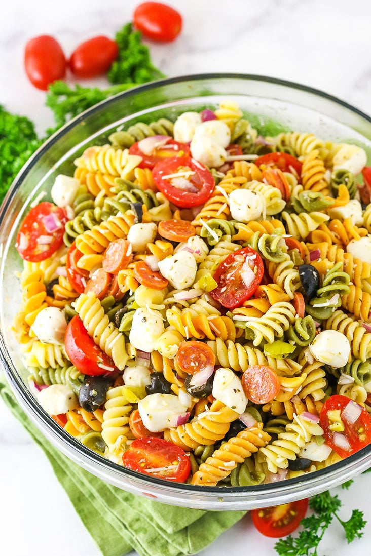 Classic Italian Pasta Salad Recipe l Life Love and Sugar