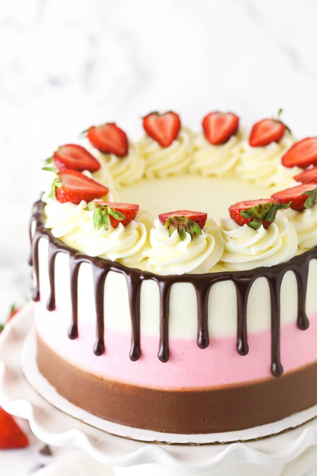 The Ultimate Neapolitan Cake Recipe | Life Love & Sugar