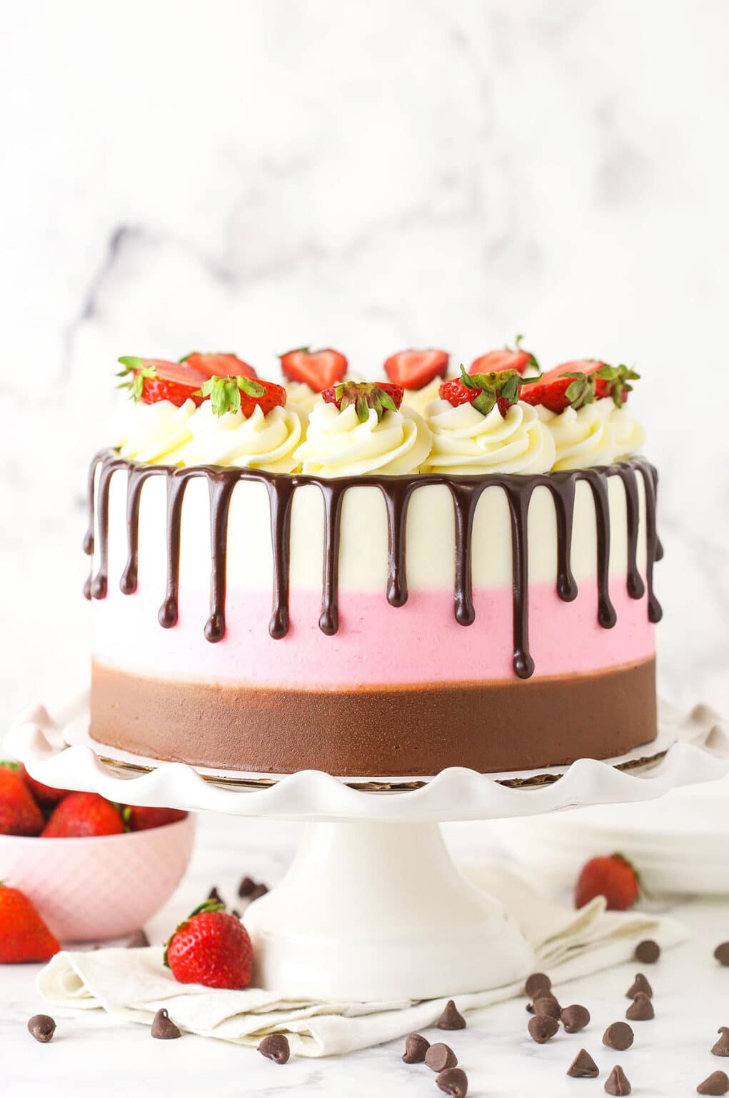 The Ultimate Neapolitan Cake Recipe | Life Love & Sugar