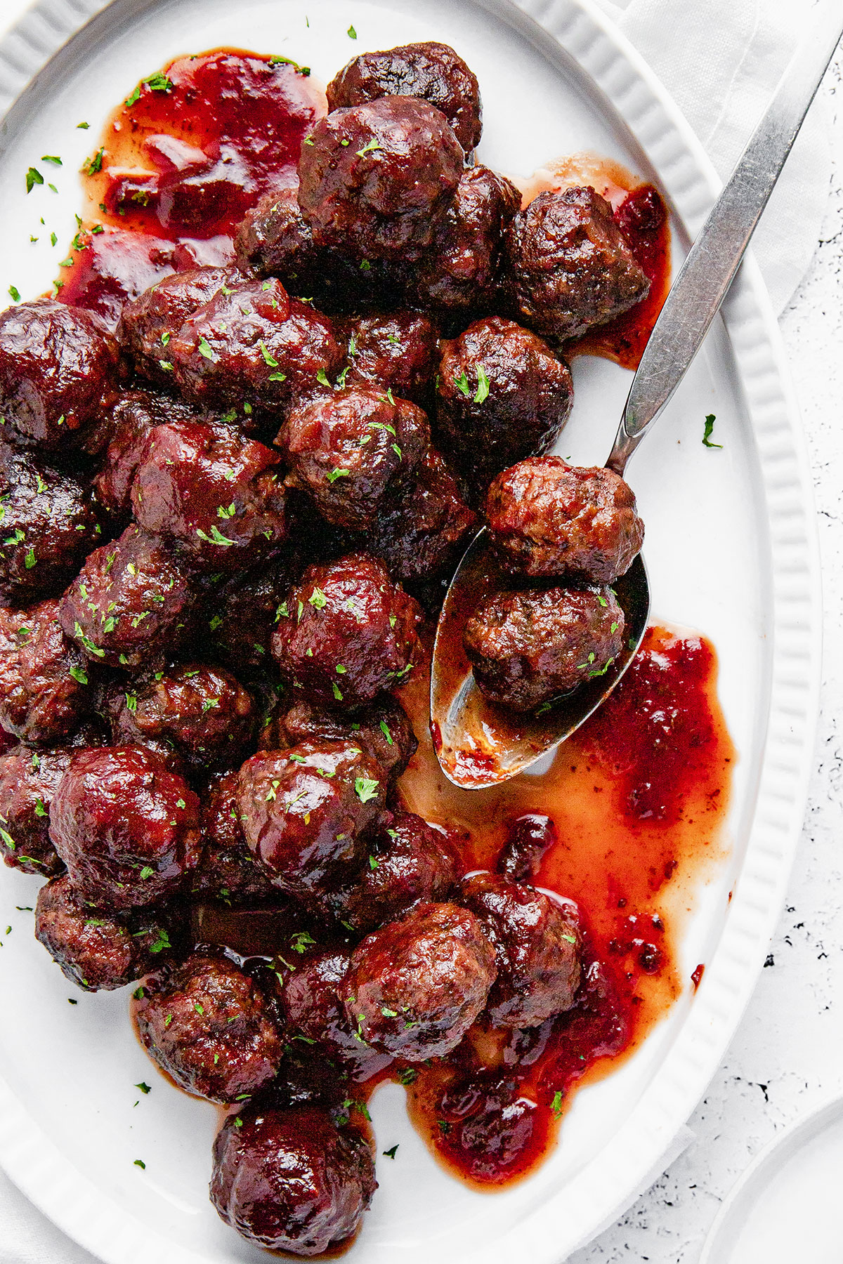 The Best Crockpot Grape Jelly Meatballs | Life Love & Sugar