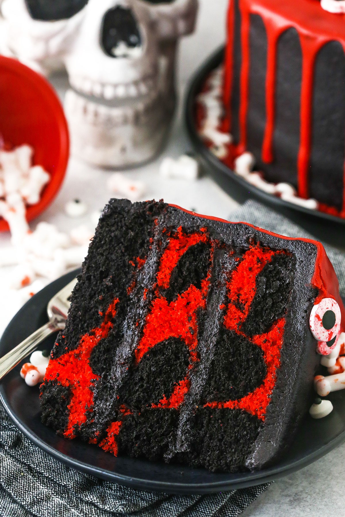 Dracula's Cherry Chocolate Cake (Black Forest Cake) - Ginger with Spice