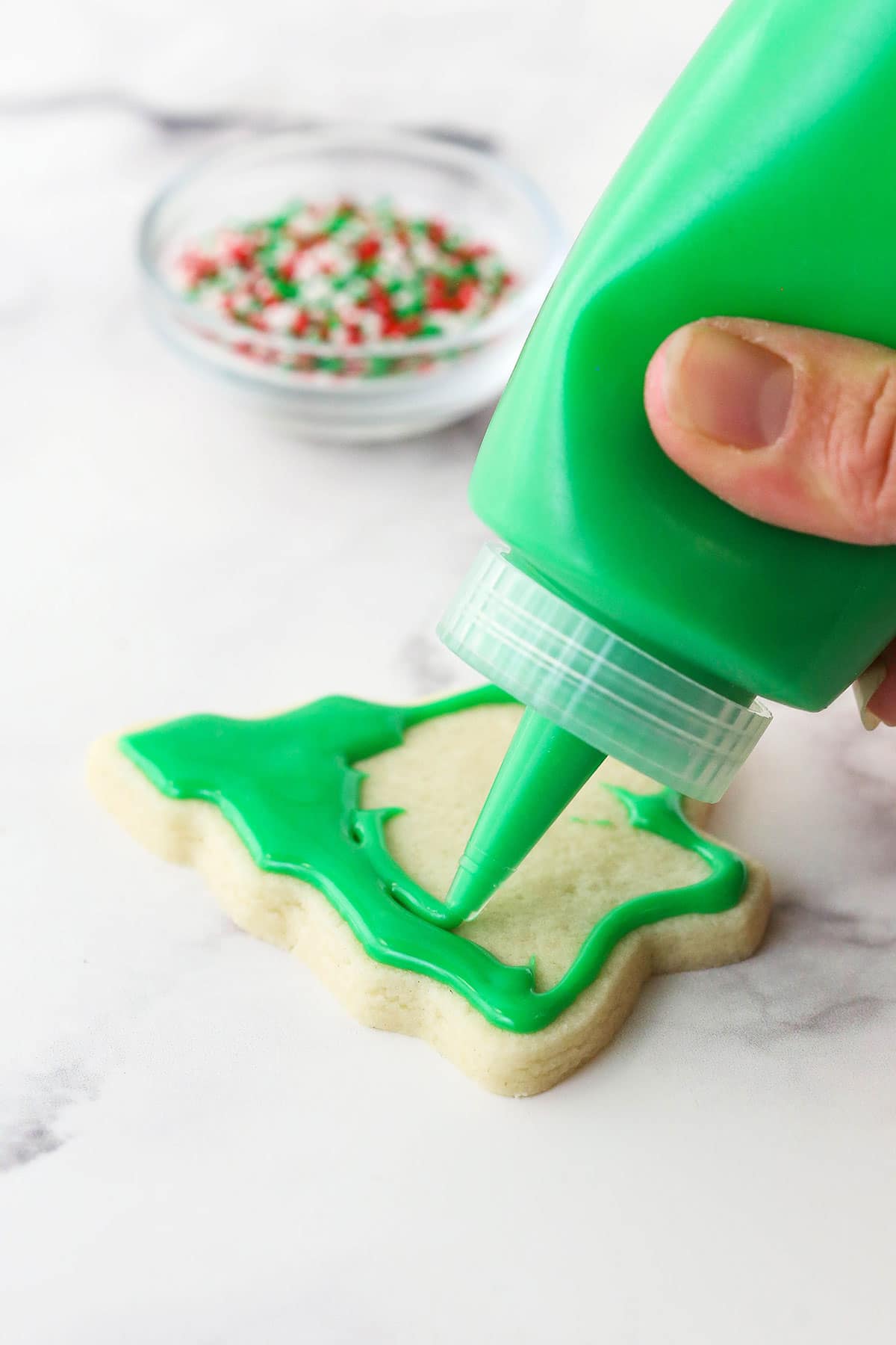 The Squeeze Bottle Hack For Effortless Cookie Decorating
