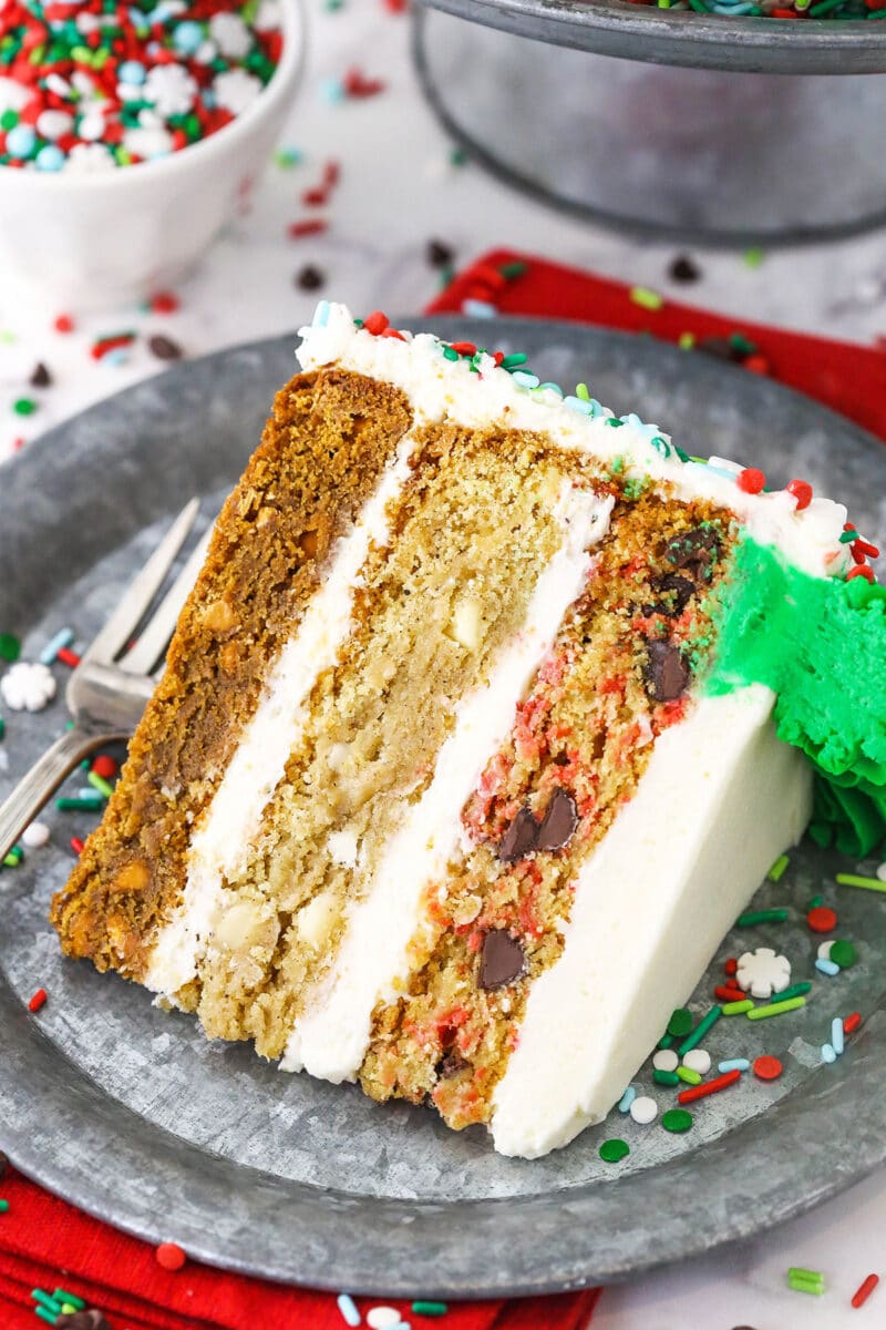 Christmas Cookie Layer Cake - Life Love and Sugar